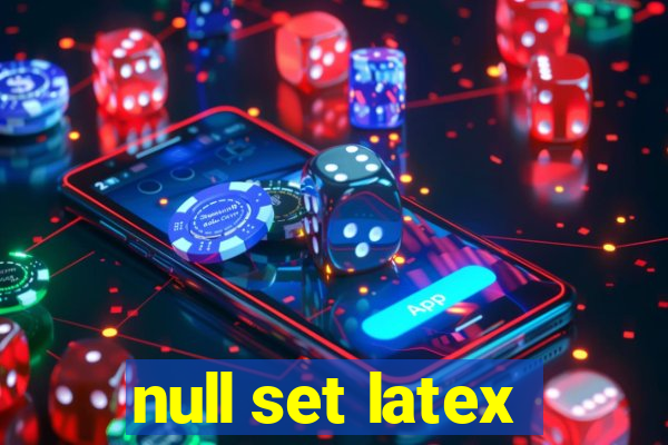 null set latex